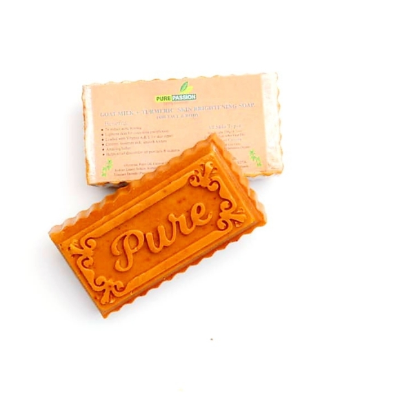 Goat Milk Turmeric Skin Soap Anti Acne, Eczema care, Body Itch Soap Bar - Picture 1 of 1